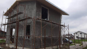 Two-Story House Installation of Fiberglass Mesh, Adhesive, and Spackle thumbnail