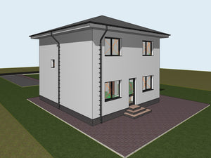 Metal House Construction Site Applying Primer Layer and Vinaro thumbnail