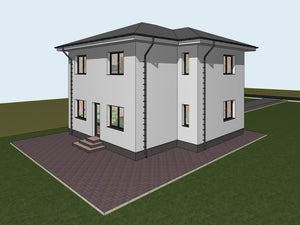 Metal House Construction Site Applying Primer Layer and Vinaro thumbnail