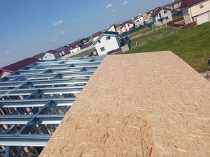 Under-Construction House with Exterior Roofing Using 20 mm OSB Panels thumbnail