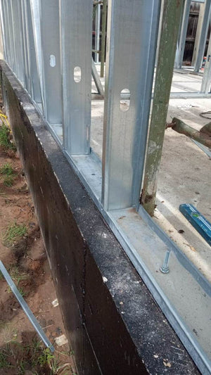Under-Construction House with Installation of Metal Frame Wall Panels thumbnail