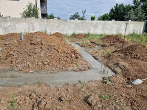 House in Ilfov, Concrete Pouring Stage in Foundation Trenches thumbnail