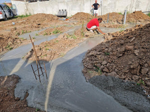 House in Ilfov, Concrete Pouring Stage in Foundation Trenches thumbnail