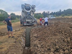 House in Ilfov, Concrete Pouring Stage in Foundation Trenches thumbnail