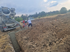 House in Ilfov, Concrete Pouring Stage in Foundation Trenches thumbnail