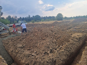 House in Ilfov, Concrete Pouring Stage in Foundation Trenches thumbnail