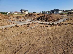House in Ilfov, Concrete Pouring Stage in Foundation Trenches thumbnail