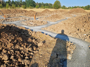 House in Ilfov, Concrete Pouring Stage in Foundation Trenches thumbnail