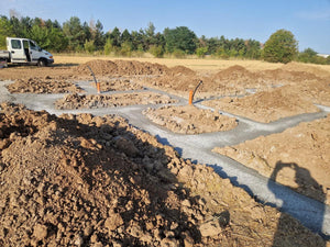 House in Ilfov, Concrete Pouring Stage in Foundation Trenches thumbnail