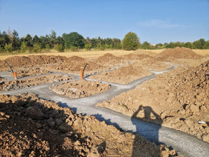 House in Ilfov, Concrete Pouring Stage in Foundation Trenches thumbnail