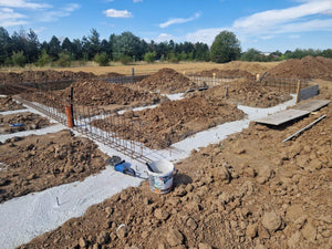 House in Ilfov, Concrete Pouring Stage in Foundation Trenches thumbnail