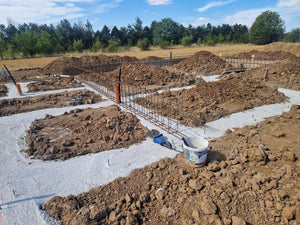 House in Ilfov, Concrete Pouring Stage in Foundation Trenches thumbnail