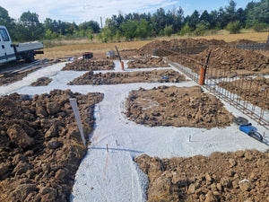 House in Ilfov, Concrete Pouring Stage in Foundation Trenches thumbnail