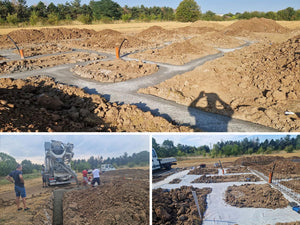 House in Ilfov, Concrete Pouring Stage in Foundation Trenches thumbnail