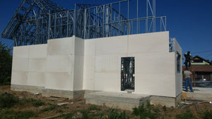 Exterior Cladding with Magnesium Oxide for an Ongoing Metal House Project in Saftica thumbnail