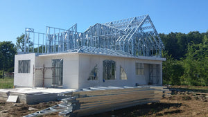 Exterior Cladding with Magnesium Oxide for an Ongoing Metal House Project in Saftica thumbnail