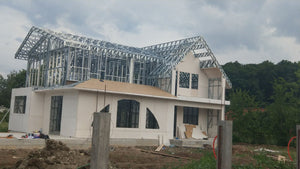 Exterior Cladding with Magnesium Oxide for an Ongoing Metal House Project in Saftica thumbnail