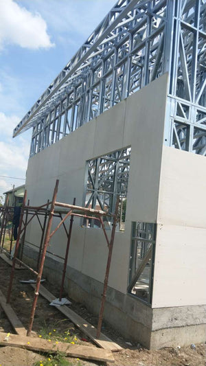 Exterior Cladding with Magnesium Oxide for an Ongoing Metal House Project in Saftica thumbnail