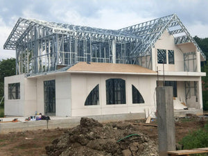 Exterior Cladding with Magnesium Oxide for an Ongoing Metal House Project in Saftica thumbnail