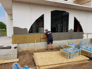 Facade Cladding with 100mm Basalt Wool, Fireproof House Project in Saftica thumbnail