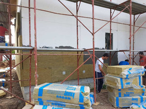 Facade Cladding with 100mm Basalt Wool, Fireproof House Project in Saftica thumbnail