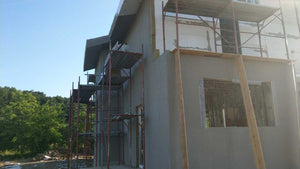 Facade Cladding with 100mm Basalt Wool, Fireproof House Project in Saftica thumbnail