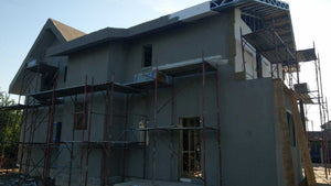 Facade Cladding with 100mm Basalt Wool, Fireproof House Project in Saftica thumbnail