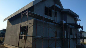 Facade Cladding with 100mm Basalt Wool, Fireproof House Project in Saftica thumbnail