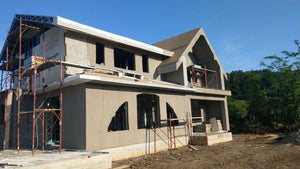 Facade Cladding with 100mm Basalt Wool, Fireproof House Project in Saftica thumbnail