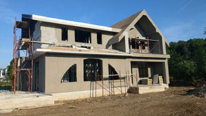 Facade Cladding with 100mm Basalt Wool, Fireproof House Project in Saftica thumbnail
