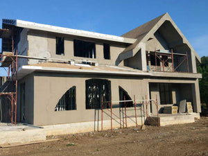 Facade Cladding with 100mm Basalt Wool, Fireproof House Project in Saftica thumbnail