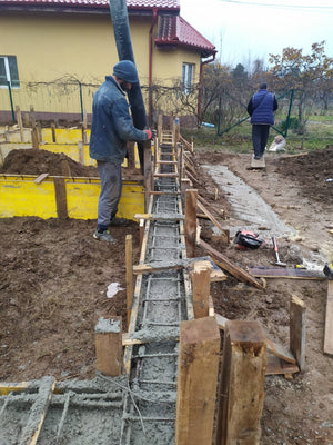 Snagov 162 sqm Metal House Formwork, Reinforcement, and Pouring of Foundation Beams thumbnail