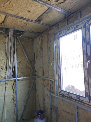 Metal House Filling Wall Profiles with Basalt Wool Insulation thumbnail