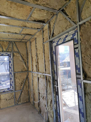 Metal House Filling Wall Profiles with Basalt Wool Insulation thumbnail