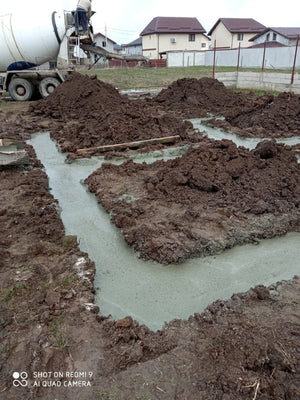 Steel Frame House Pouring Concrete Mortar for Foundation Soleplate thumbnail