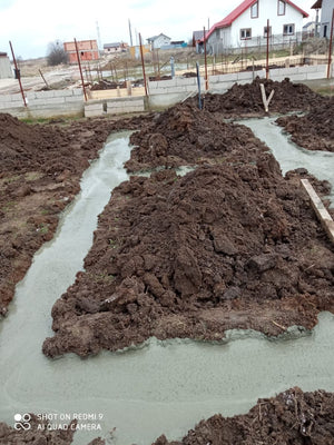 Steel Frame House Pouring Concrete Mortar for Foundation Soleplate thumbnail