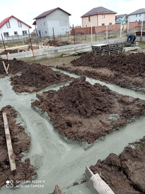 Steel Frame House Pouring Concrete Mortar for Foundation Soleplate thumbnail