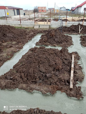 Steel Frame House Pouring Concrete Mortar for Foundation Soleplate thumbnail