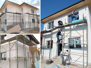 Metal Structure House Exterior Facade Finish with Decorative Exterior Plaster thumbnail