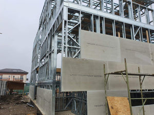 Metal Structure House in Otopeni Exterior Walls Closure with Fiber Cement thumbnail
