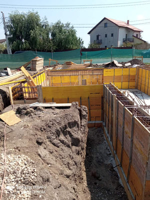 Formwork and Pouring Basement Walls for a House Construction thumbnail