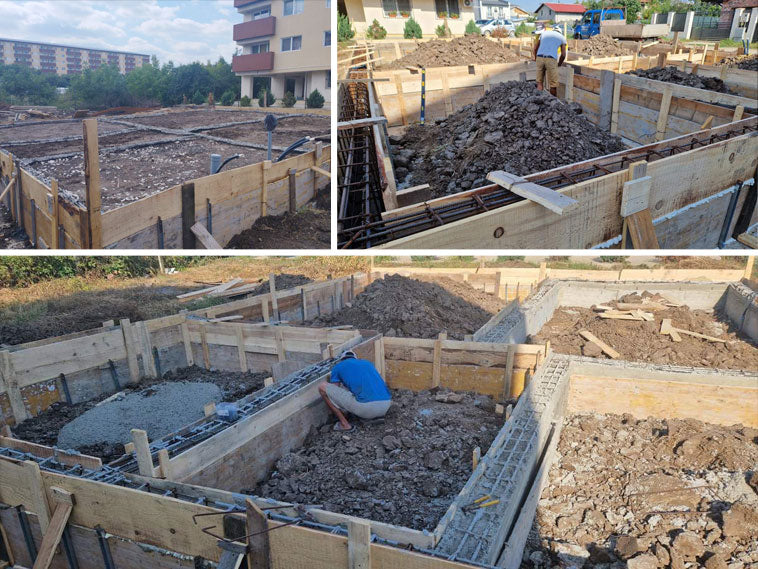 Formwork for Pouring Beams and Compacting Earth and Foundation Ballast