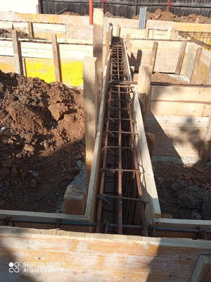 Formwork for Foundation Beams with Doka Panels for a Steel-Frame House thumbnail