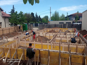 Formwork for Foundation Beams with Doka Panels for a Steel-Frame House thumbnail