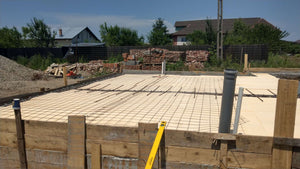Compacting and Pouring the Foundation Slab for a Metal House thumbnail