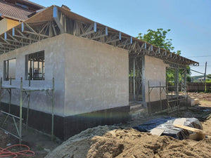 Construction of a 116 sqm House in the Exterior Closure Phase with Fiber Cement Facades thumbnail