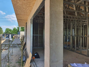 Construction of a 116 sqm House in the Exterior Closure Phase with Fiber Cement Facades thumbnail