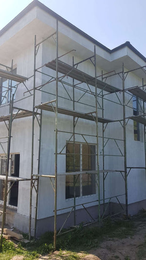 Construction of a 155 sqm House Applying Primer Layer on Facades thumbnail