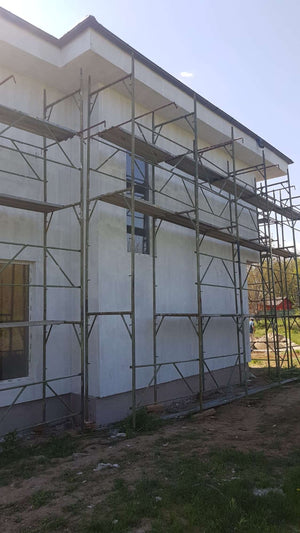Construction of a 155 sqm House Applying Primer Layer on Facades thumbnail