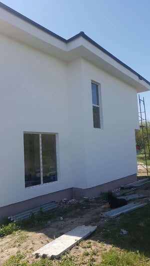 Construction of a 155 sqm House Applying Textured Decorative Plaster thumbnail